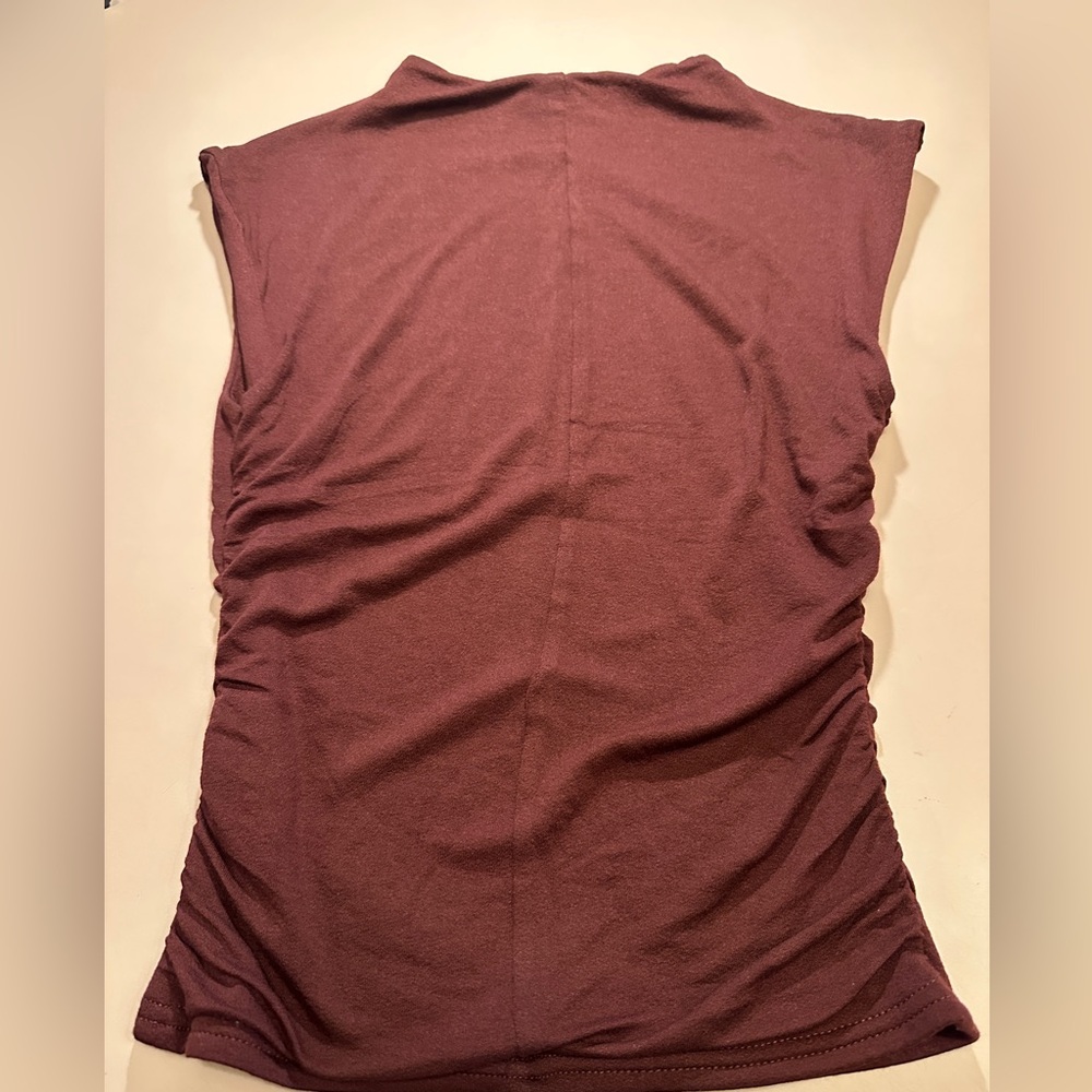 VICI Women's Sleeveless Ruched Tank Top - Plum